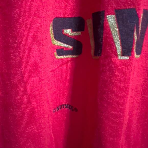 Vintage Lee Tee Shirt 49ers Mens XXL Football San Francisco Crew Neck Tshirt Red - Picture 5 of 10